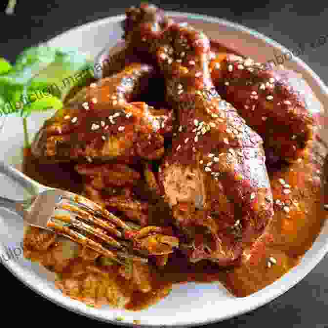 A Bowl Of Traditional Mexican Mole Sauce With A Chicken Drumstick Tex Mex Cookbook: Traditions Innovations And Comfort Foods From Both Sides Of The Border