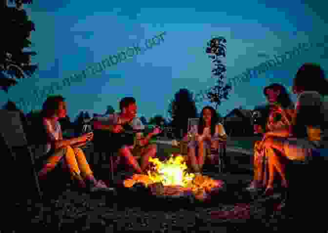 A Group Of People Sitting Around A Campfire. Best Tent Camping: Minnesota: Your Car Camping Guide To Scenic Beauty The Sounds Of Nature And An Escape From Civilization