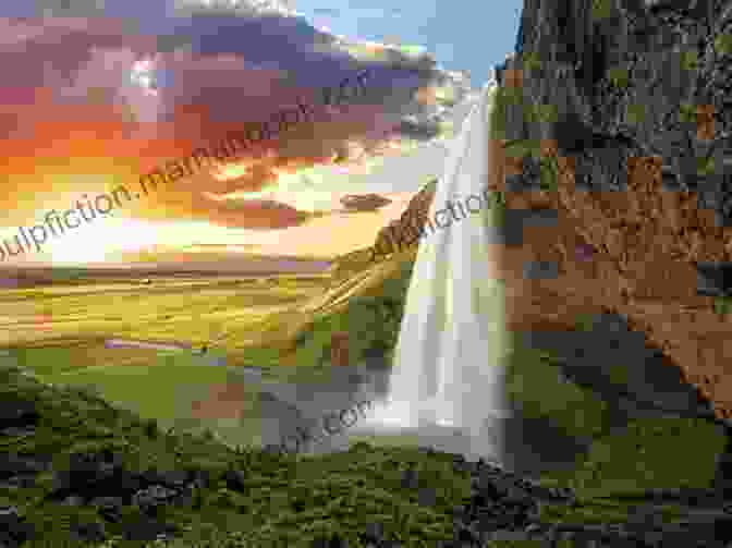 A Stunning Waterfall On The Isle Of The Dead Eye Of Cat, Cascading Down Sheer Cliffs Into A Refreshing Pool Isle Of The Dead Eye Of Cat