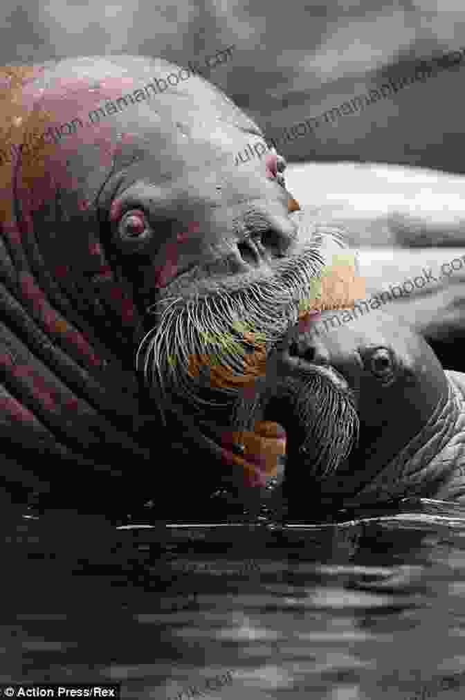 A Walrus Calf Nuzzles Its Mother In A Tender Moment Captured By Alison Sanchez Whispers Of A Walrus Alison Sanchez