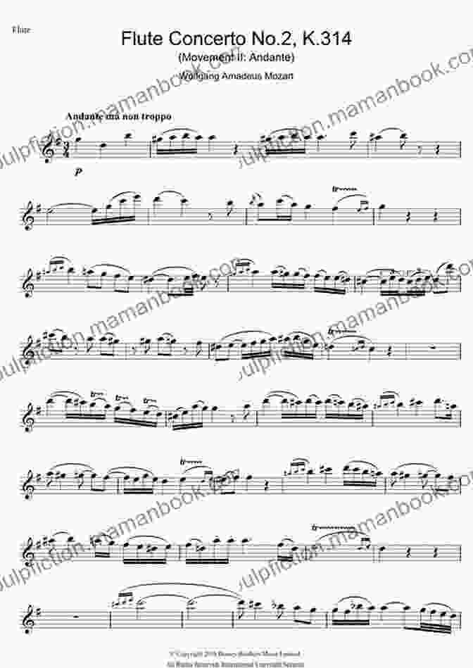 Close Up Of A Flute Player Holding Solo Sheet Music, Showcasing The Intricate Notation And Musical Artistry Pomp And Circumstance: Easy Solo Sheet Music For Flute