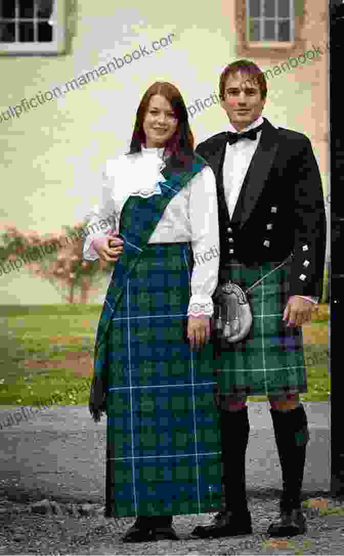Couple Embracing In A Traditional Scottish Setting On A Highland Shore Kathleen Givens