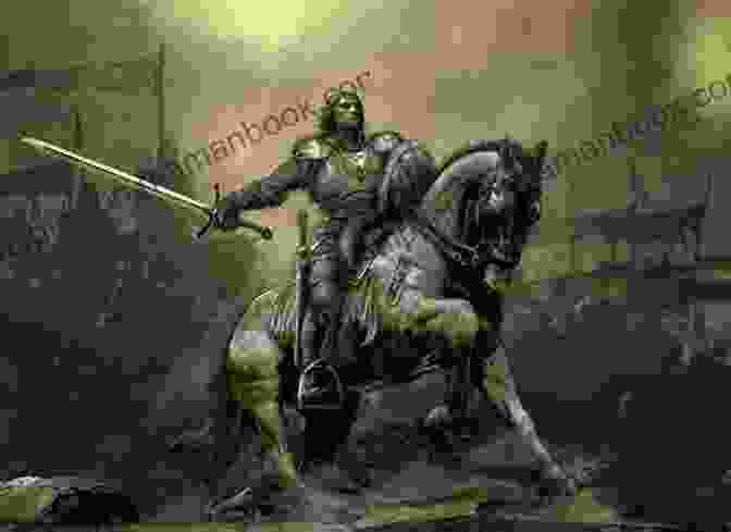 Depiction Of A Valiant Knight On Horseback, Representing Smith, Slaying A Monstrous Creature. Castle Rock: The Legend R L Smith