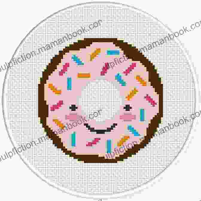 Donut Cross Stitch Pattern Cross Stitch Patterns Donut Small Easy For Beginners + Basic Tutorial How To Hand Embroidery Design Edition (Cross Stitch Patterns For Beginners)