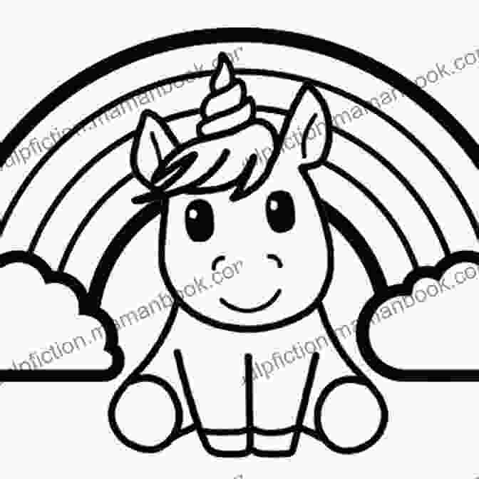 Unicorn Coloring Page With Simple Design For Toddlers And Preschoolers Unicorn Coloring For Kids 4 8 Ages: 40 Digital Coloring Pages PDF JPEG Instant Download Printable