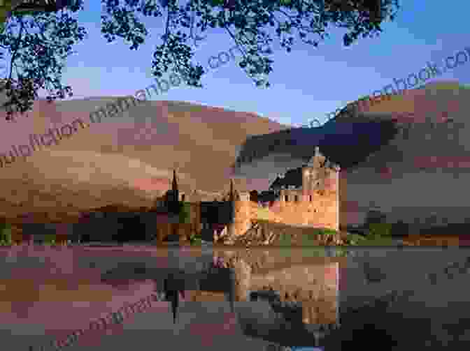 Windswept Highlands With Mountains, Loch, And Castle On A Highland Shore Kathleen Givens